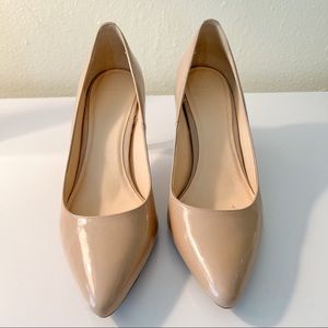 Cole Haan Grand OS nude patent pumps
